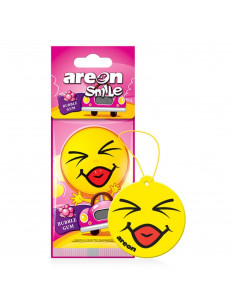 Areon Smile Dry Bubblegum | areon-fresh.de die fröhliche Autoduft Muntermacher