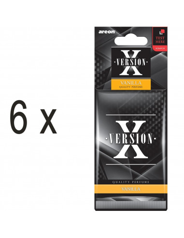 6 x Areon X Version Vanille