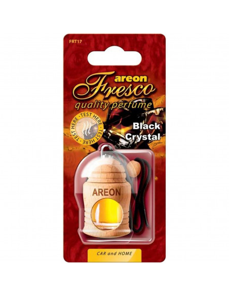 Areon Fresco Lufterfrischer Black Crystal | areon-fresh.de der natürliche Lufterfrischer aus Holz für langanhaltende und wohltue