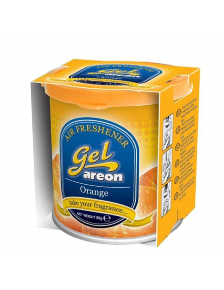 Areon GEL CAN Orange | areon-fresh.de die innovativen Duft Gel Dosen für bis zu sechs Wochen anhaltenden und fruchtigen Duftgenu