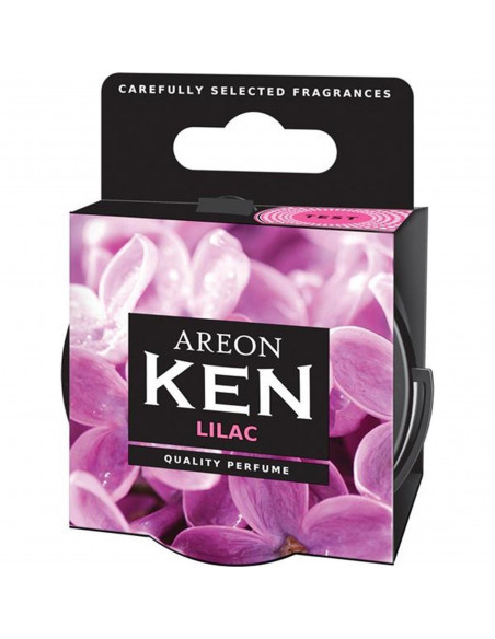Areon KEN Duftdose in der Duftrichtung Flieder | areon-fresh.de die kleinen und praktischen premium Auto Duftdosen zum Mitnehmen