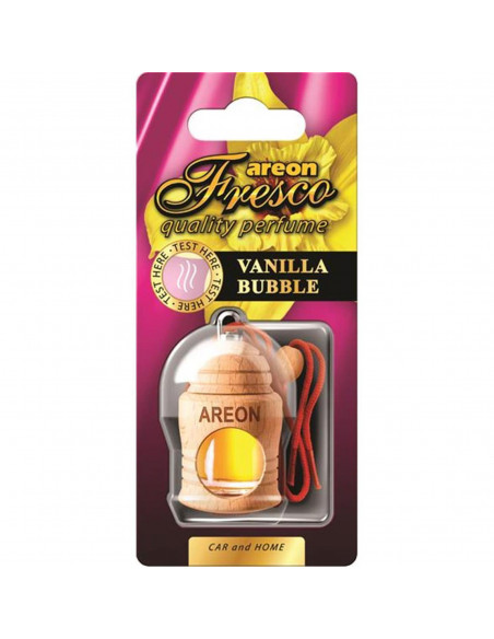 Areon Fresco Lufterfrischer Vanilla Bubble | areon-fresh.de der natürliche Lufterfrischer aus Holz für langanhaltende und wohltu