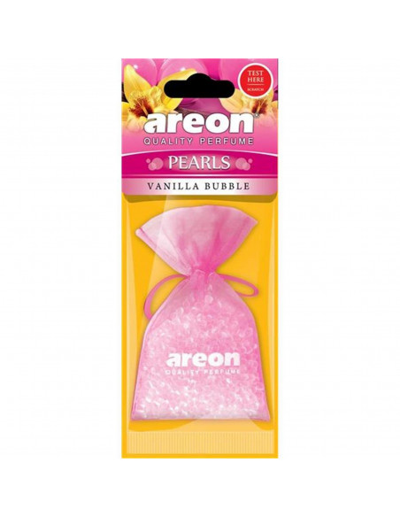 Areon PEARLS Autoduft Vanilla Bubble | areon-fresh.de fresh und funky, Autodüfte mal anders