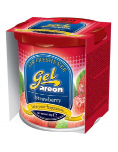 Areon GEL CAN Erdbeere | areon-fresh.de die innovativen Duft Gel Dosen für bis zu sechs Wochen anhaltenden und fruchtigen Duftge