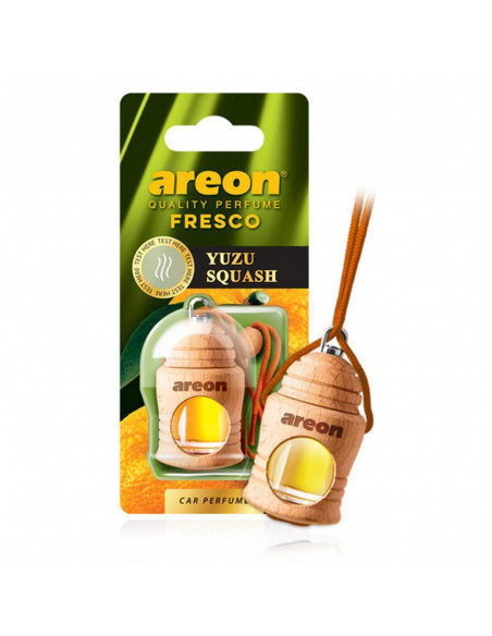 Areon Fresco Lufterfrischer Yuzu Squash | areon-fresh.de der natürliche Lufterfrischer aus Holz für langanhaltende und wohltuend