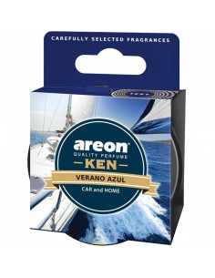 Areon KEN Duftdose in der Duftrichtung Verano Azul | areon-fresh.de die kleinen und praktischen Auto premium Duftdosen zum Mitne