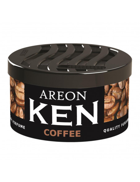 Areon KEN Duftdose in der Duftrichtung Kaffee | areon-fresh.de die kleinen und praktischen premium Auto Duftdosen zum Mitnehmen