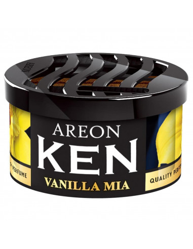 Areon KEN Duftdose in der Duftrichtung Vanilla Mia | areon-fresh.de die kleinen und praktischen premium Auto Duftdosen zum Mitne