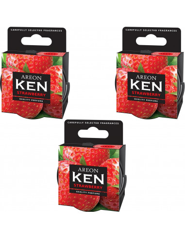 3 x Areon KEN Erdbeere