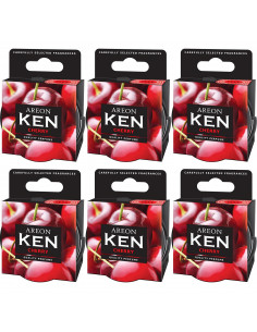 Areon KEN Duftdose in der Duftrichtung Kirsche | areon-fresh.de die kleinen und praktischen premium Auto Duftdosen zum Mitnehmen