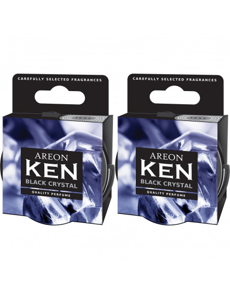 Areon KEN Duftdose in der Duftrichtung Black Crystal | areon-fresh.de die kleinen und praktischen premium Auto Duftdosen zum Mit