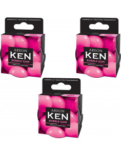 Areon KEN Duftdose in der Duftrichtung Bubblegum | areon-fresh.de die kleinen und praktischen premium Auto Duftdosen zum Mitnehm
