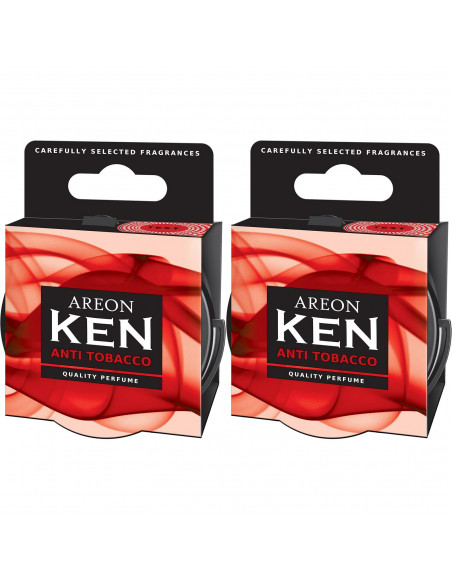 Areon KEN Duftdose in der Duftrichtung Anti Tabak | areon-fresh.de die kleinen und praktischen premium Auto Duftdosen zum Mitneh