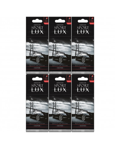 6 x Areon SPORT LUX Silber