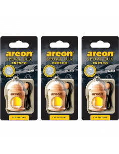 3 x Areon Lufterfrischer Fresco LUX Gold Autoduft
