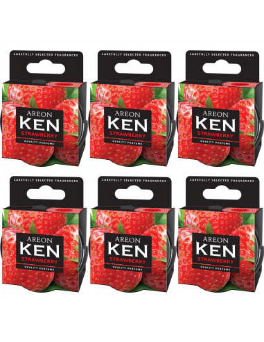 6 x Areon KEN Erdbeere