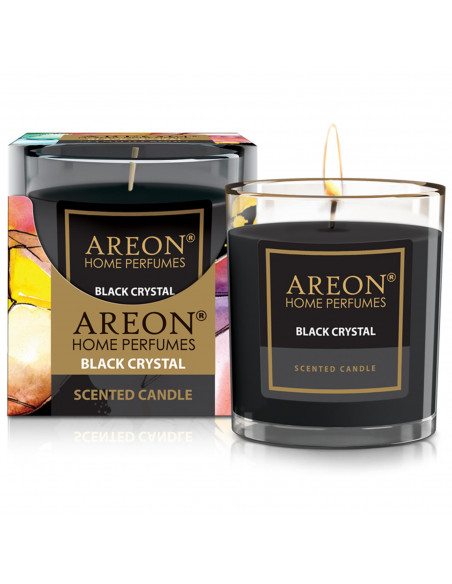 areon Wohlfühl - Duftkerze im Glas - Duft: Black Crystal 120gr. | areon-fresh.de hat die besten | Duftkerzen & Raumdufte | Lufte