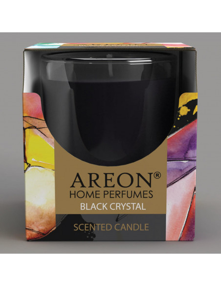 areon Wohlfühl - Duftkerze im Glas - Duft: Black Crystal 120gr. | areon-fresh.de hat die besten | Duftkerzen & Raumdufte | Lufte