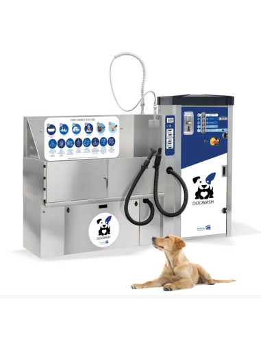 DSW Hundedusche und Waschstation mit Wanne - 6 kW - 230 V
